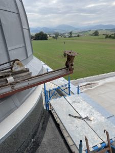 pieskovanie železo kupola