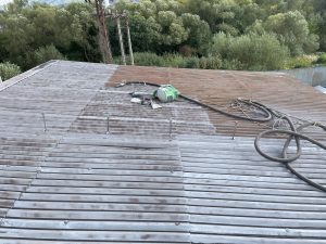 pieskovanie strechy