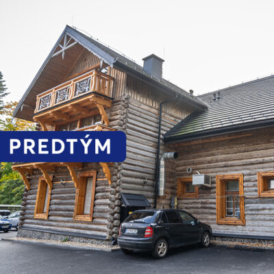 Pieskovanie a natieranie zrubu