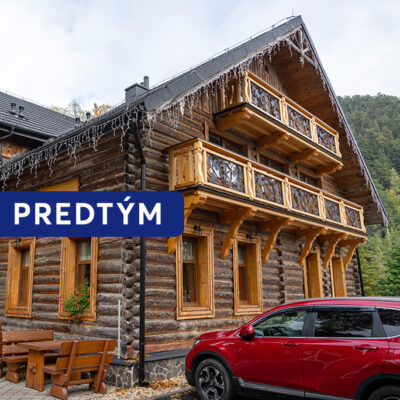 Pieskovanie a natieranie zrubu